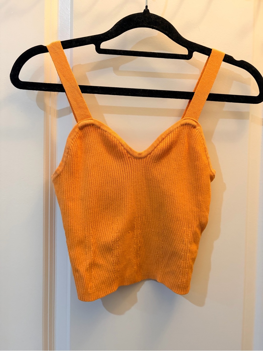 Altered State Robbed Women's V-Neck Tank Top Orange Size Medium